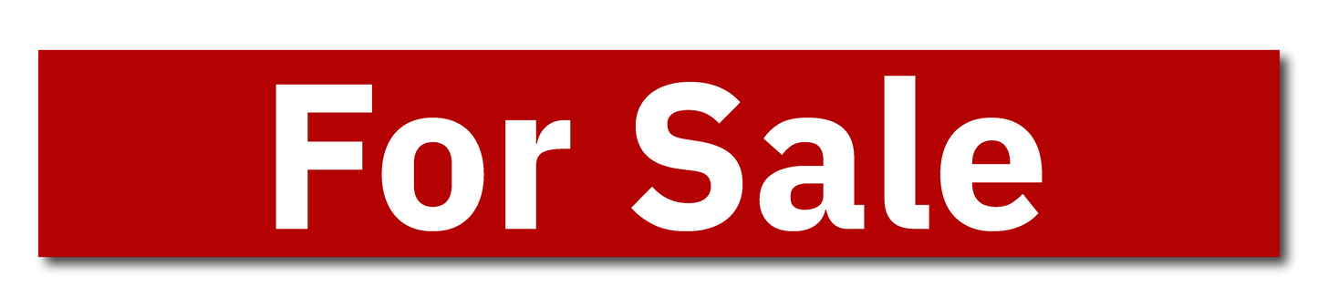 KW Central 6x36 Red For Sale Rider Sign