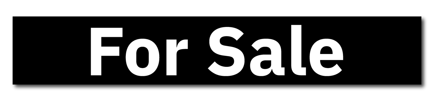 KW Central 6x36 Black For Sale Rider Sign