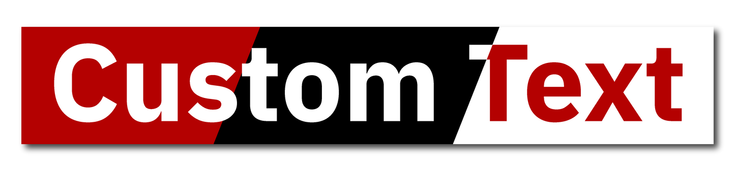 KW Central 6x36 Custom Text Rider Sign