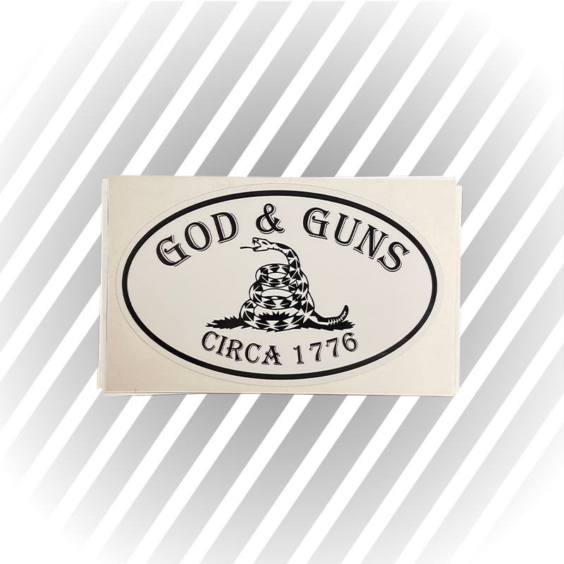 6" God and Guns Decal