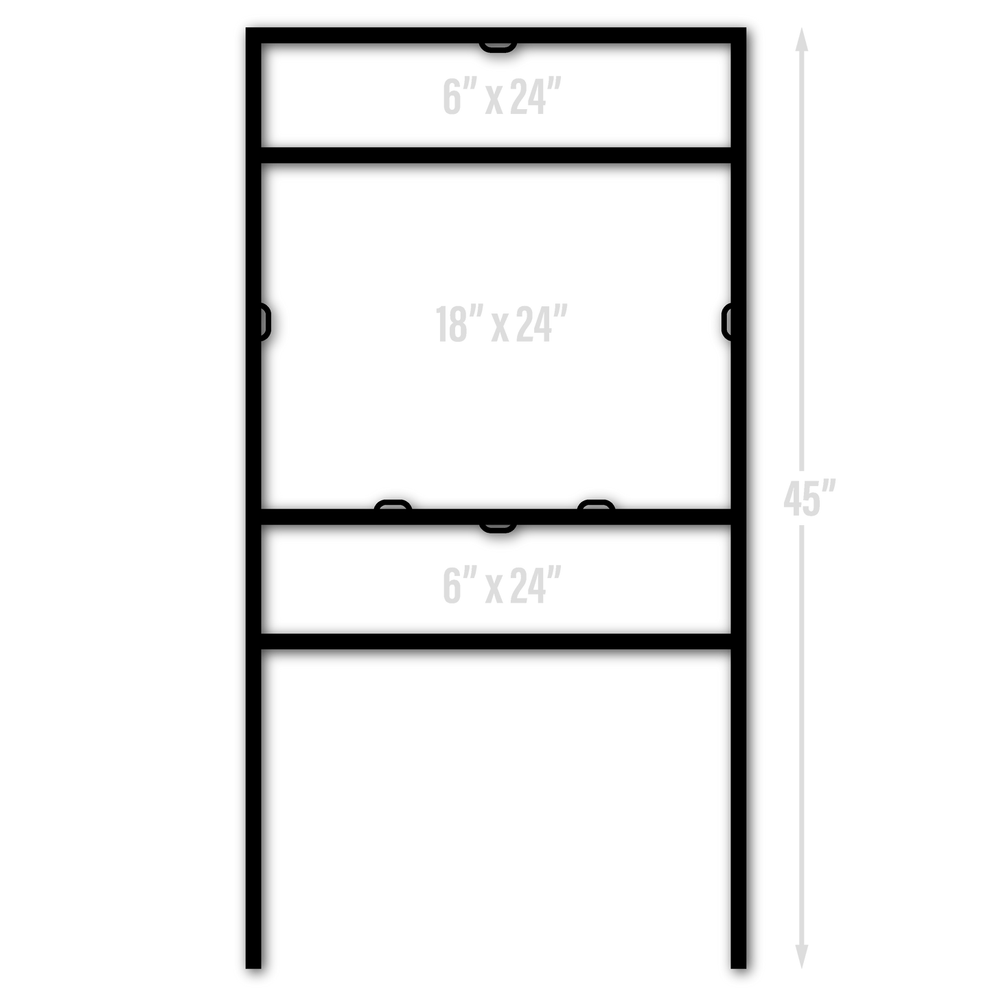 KW Central 18x24 Double Rider Metal Frame
