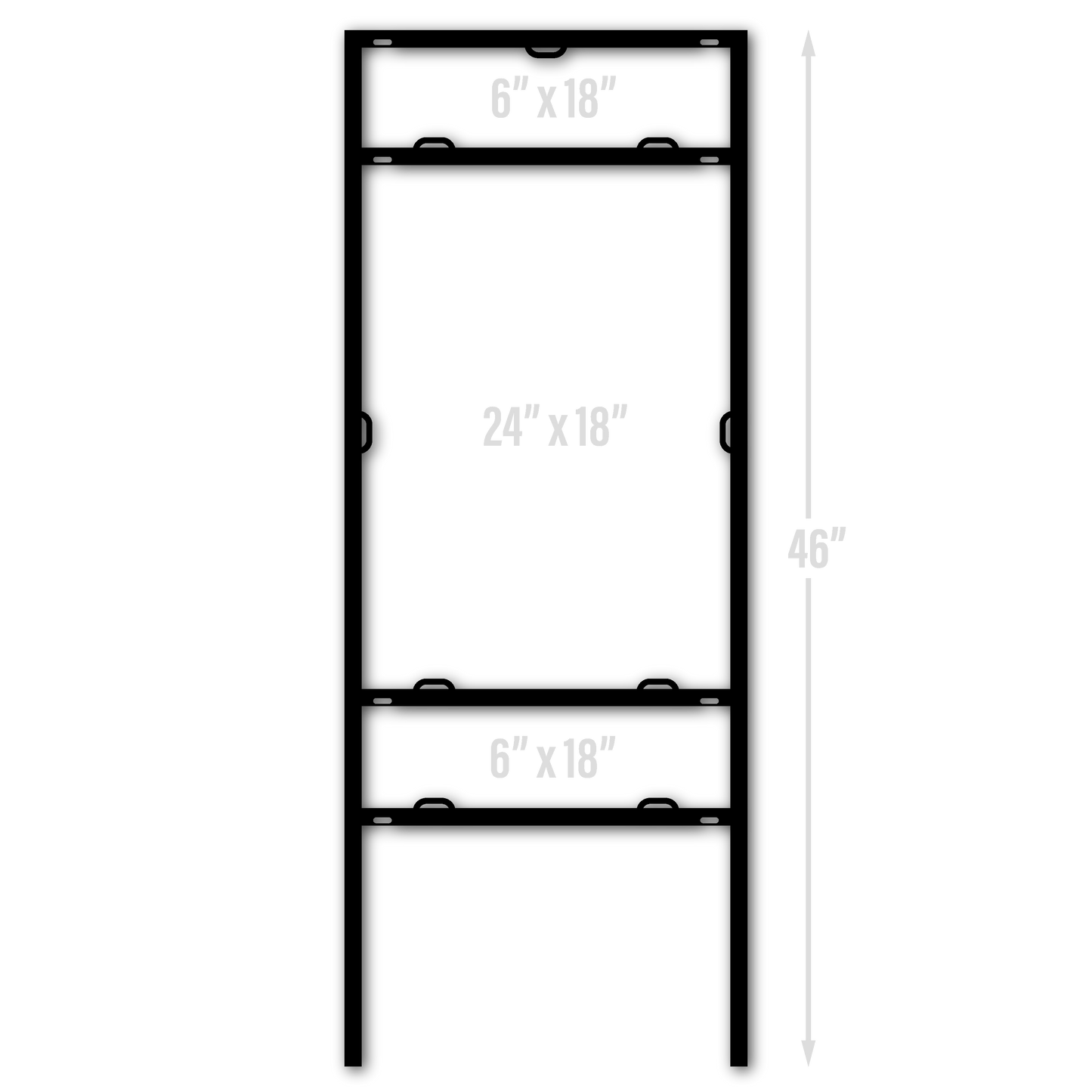 KW Central 24x18 Angle Iron Frame Double Riders