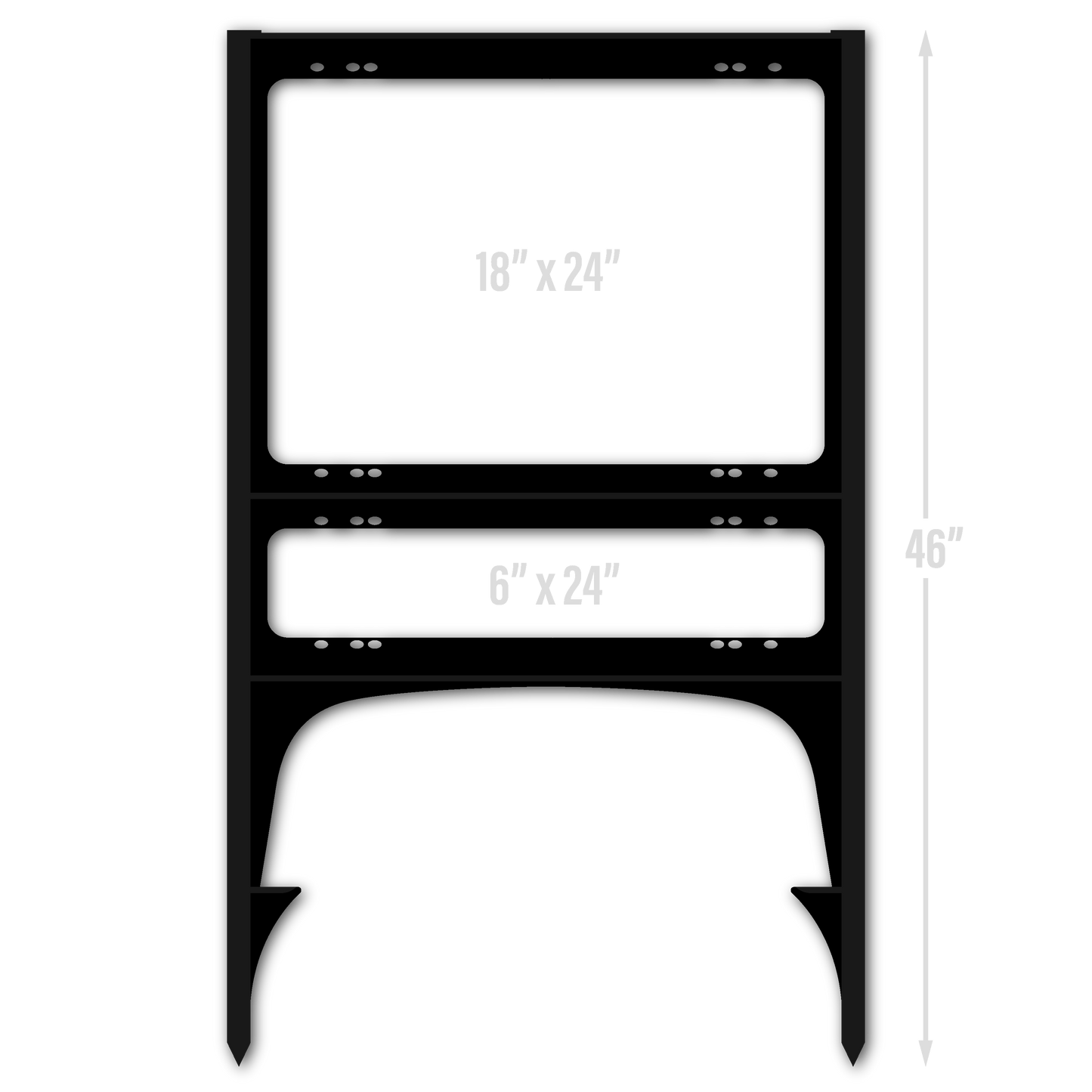 KW Central 18x24 Single Rider Plastic Frame