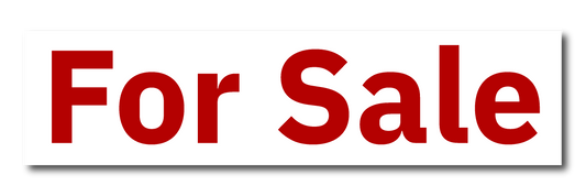 KW Central 6x24 White For Sale Sign