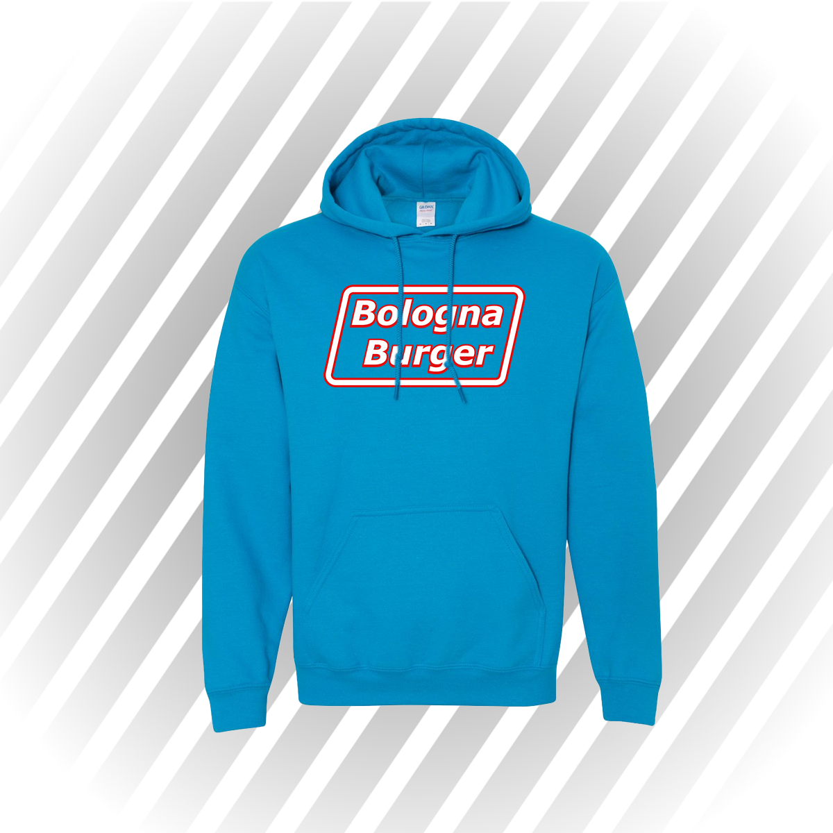 Bologna Burger Hoodie - Red, White and Blue