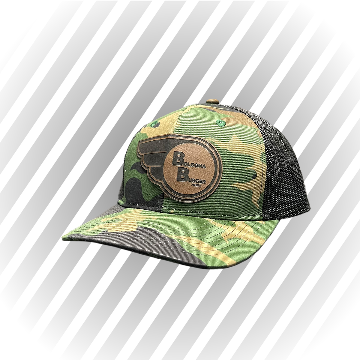 Bologna Burger Media patch camo snapback