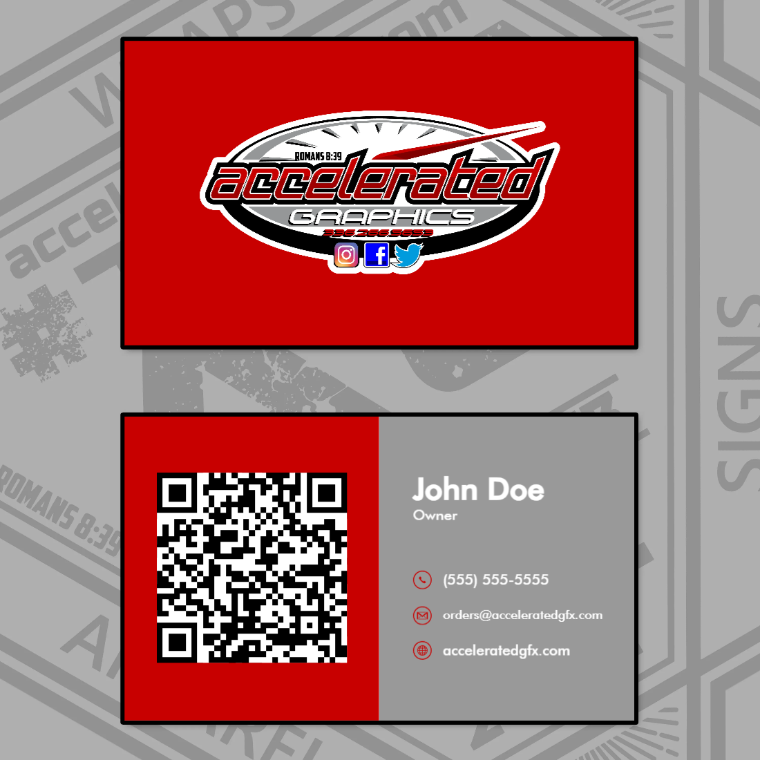 QR Business Cards x1000