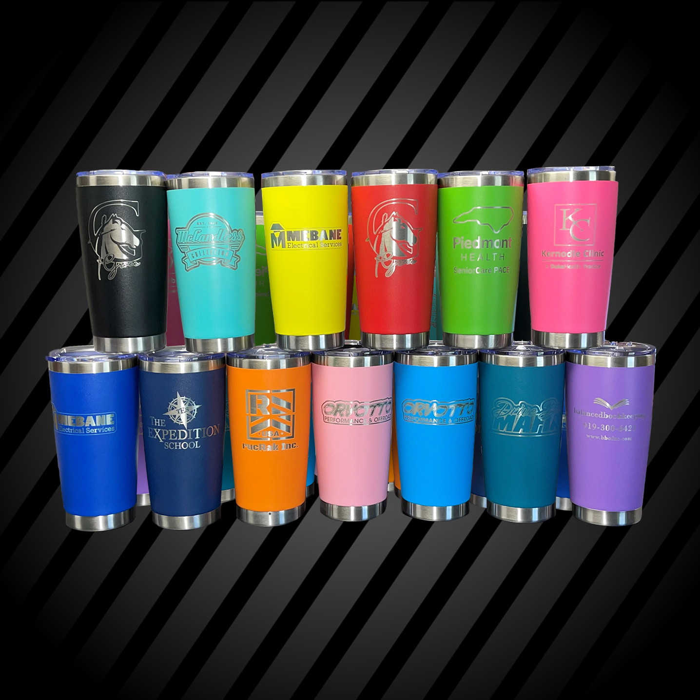 20oz Custom Laser Etched Tumblers