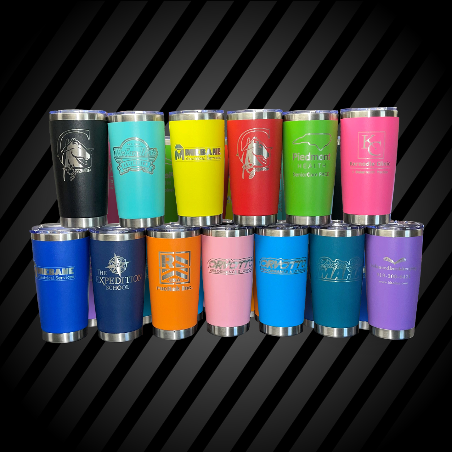 Custom Laser Etched Tumblers