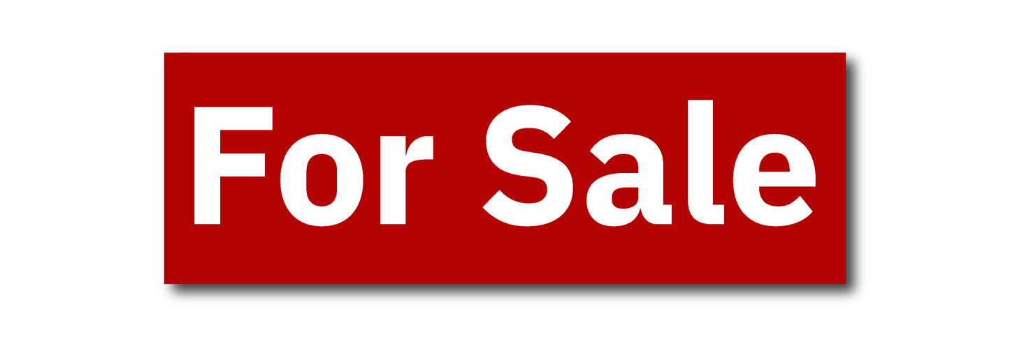 KW Central 6x18 Red For Sale Rider Sign