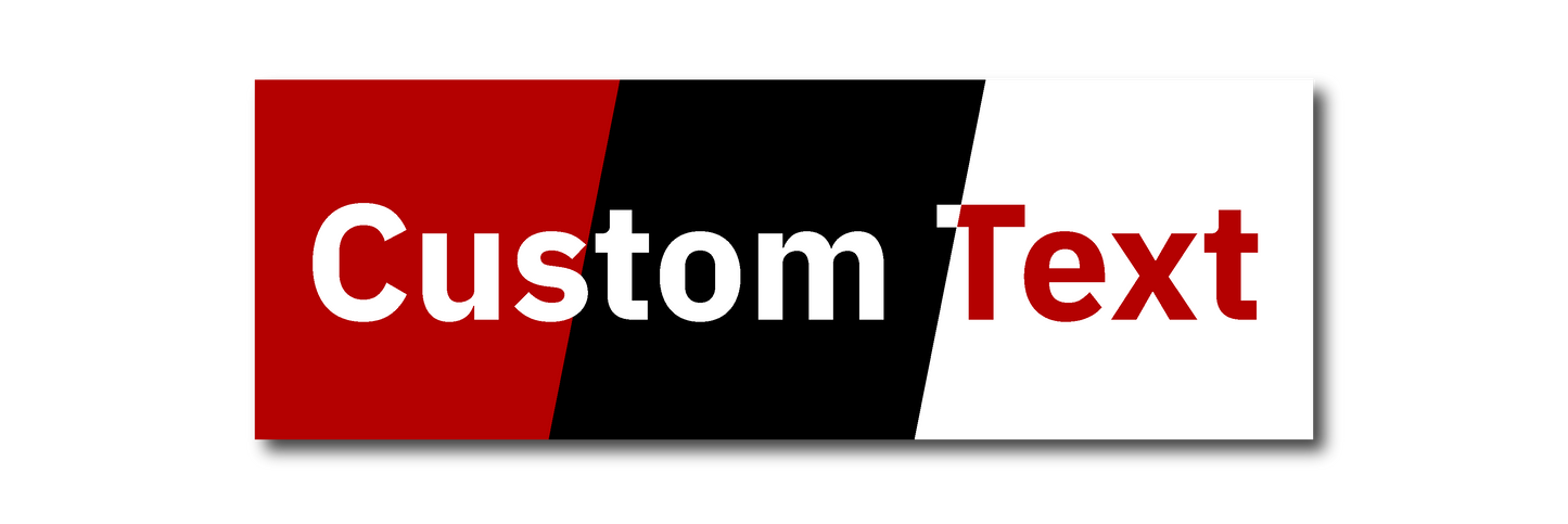 KW Central 6x18 Custom Text Rider Sign