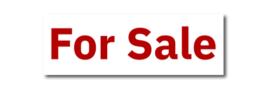 KW Central 6x18 White For Sale Rider Sign