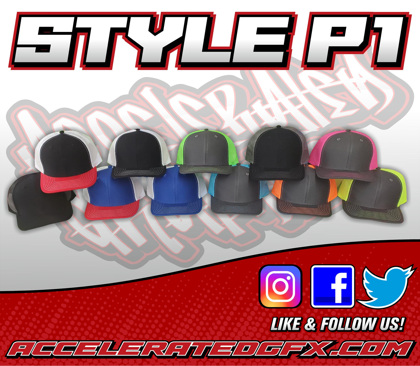 Style P1 Snapback Trucker Hat