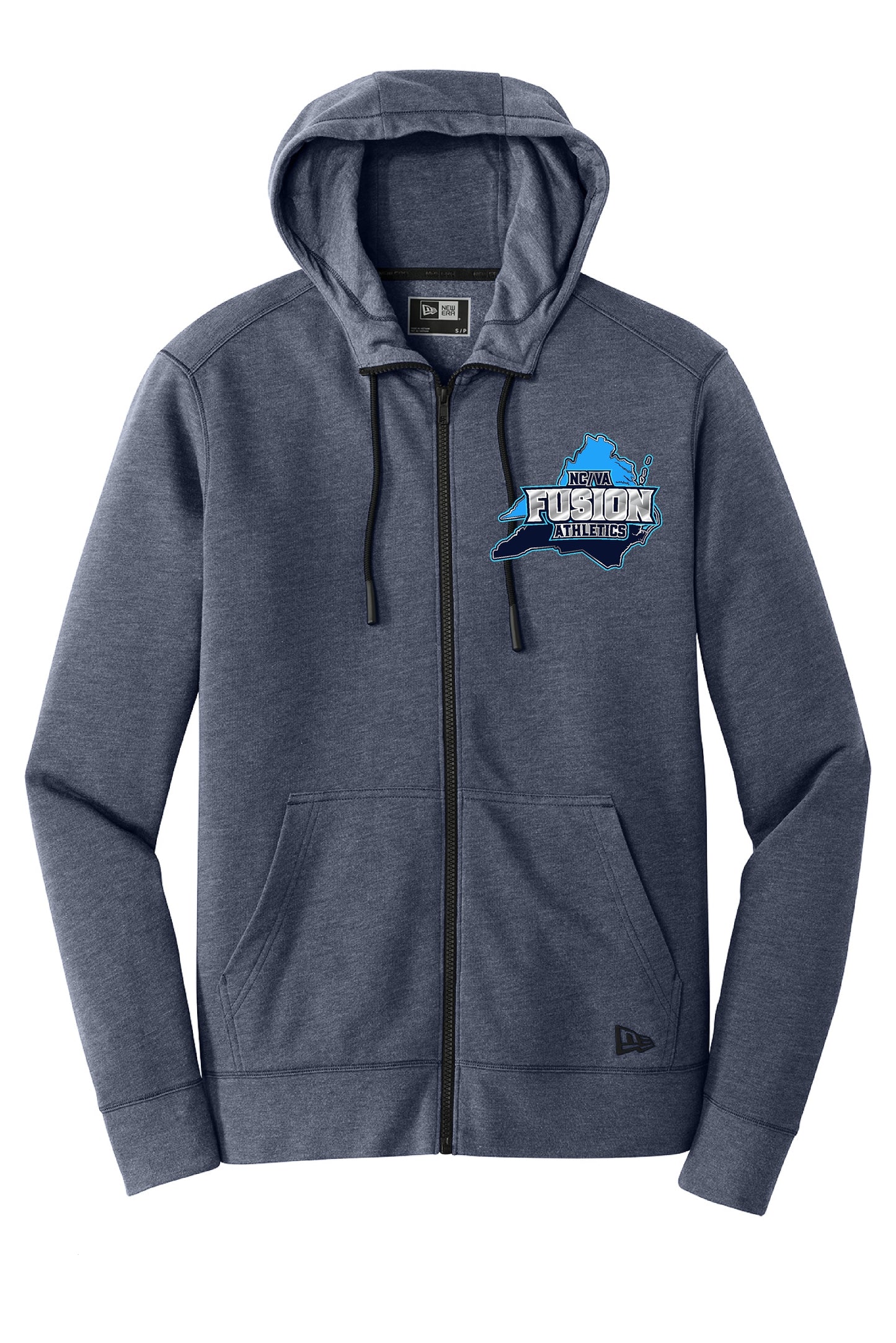 NC/VA Fusion Tri-Blend Full-Zip Hoodie