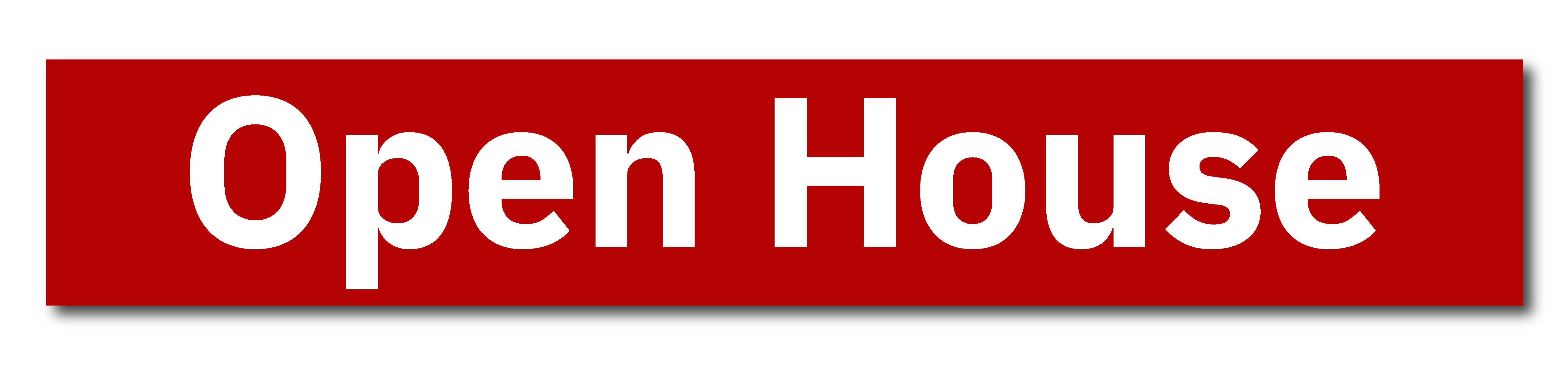 KW Central 6x36 Red Open House Rider Sign