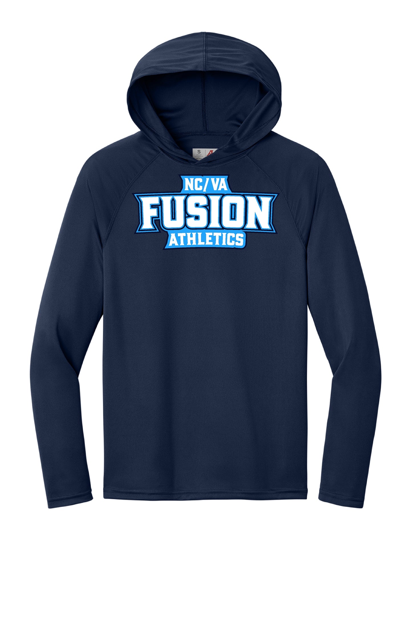 NC/VA Fusion Performance Cooling Long Sleeve Hooded Tee