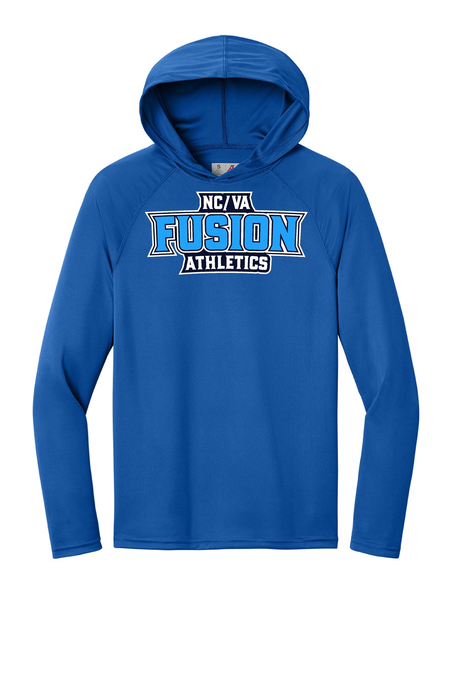 NC/VA Fusion Performance Cooling Long Sleeve Hooded Tee
