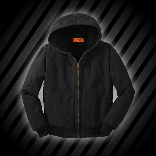 CornerStone® Washed Duck Cloth Insulated Hooded Work Jacket