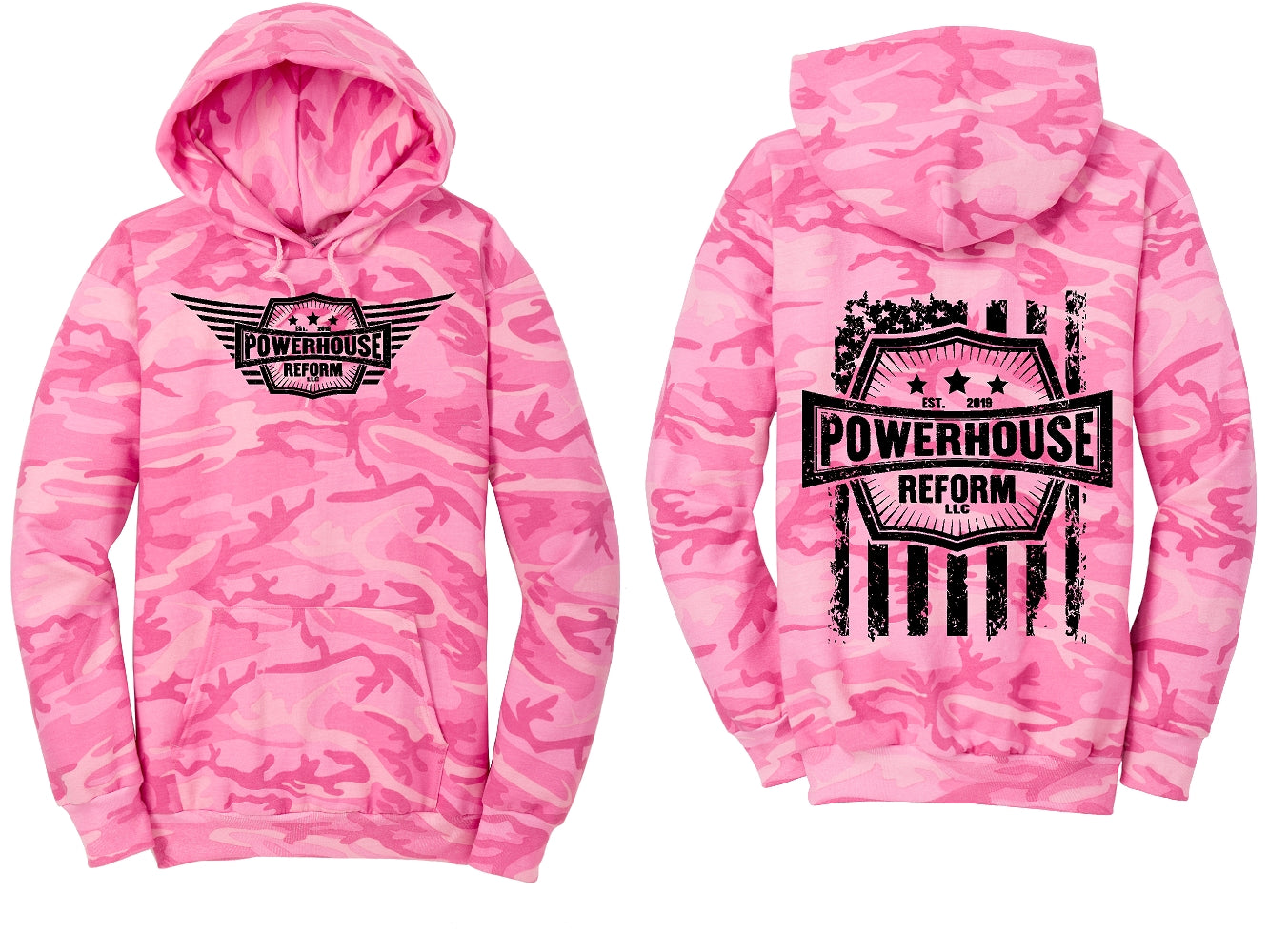 Powerhouse Reform Flag Camo Hoodies
