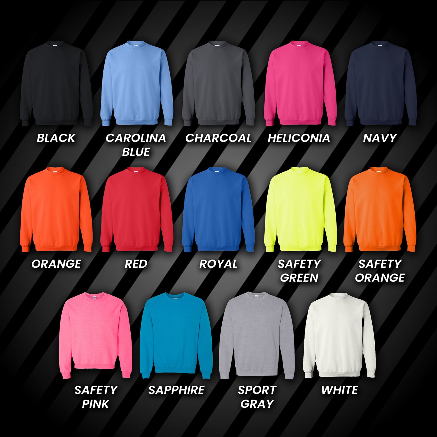 x25 Gildan 18000 Crewneck Gold SALE