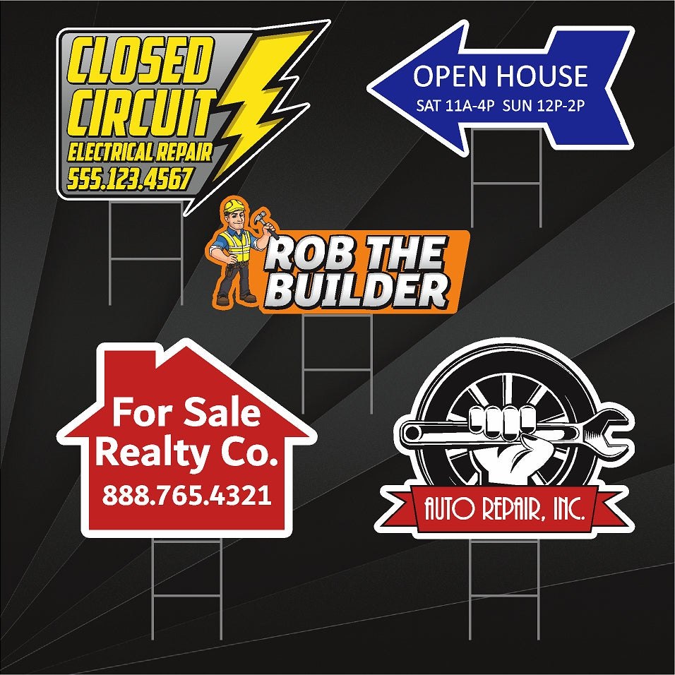 Request Signs Custom Shaped Yard Signs