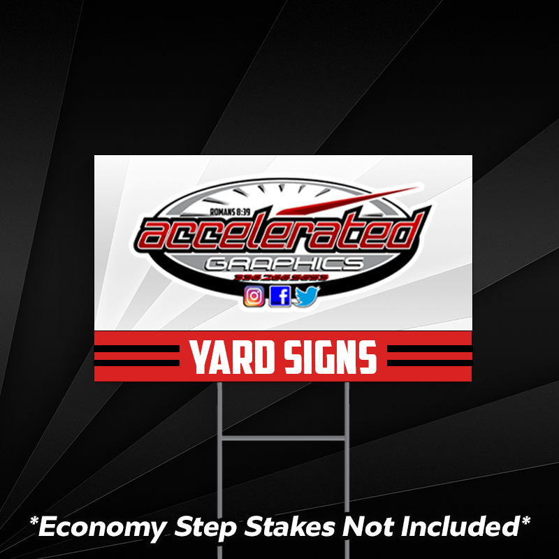 Accelerate Sign Corroplast Signs