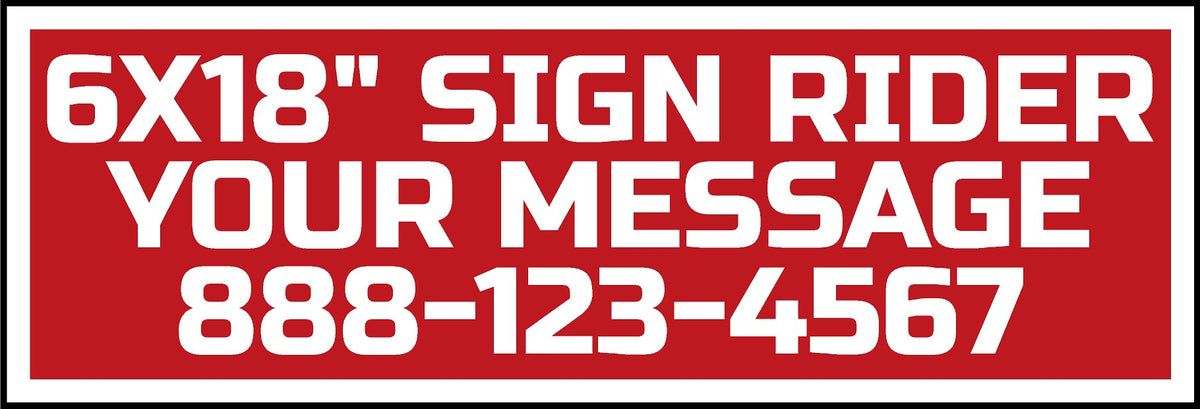 Signature Signs And Graphics Sign Rider Sign Riders