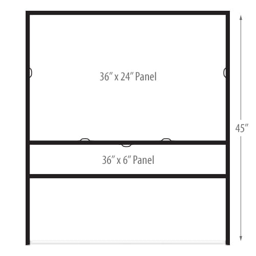 24x36" H-Frame Sign Holders (Slide-In)